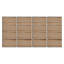 16-Pack Self-adhesive Acoustic Wood Slat Wall Panels for Interior Decor
