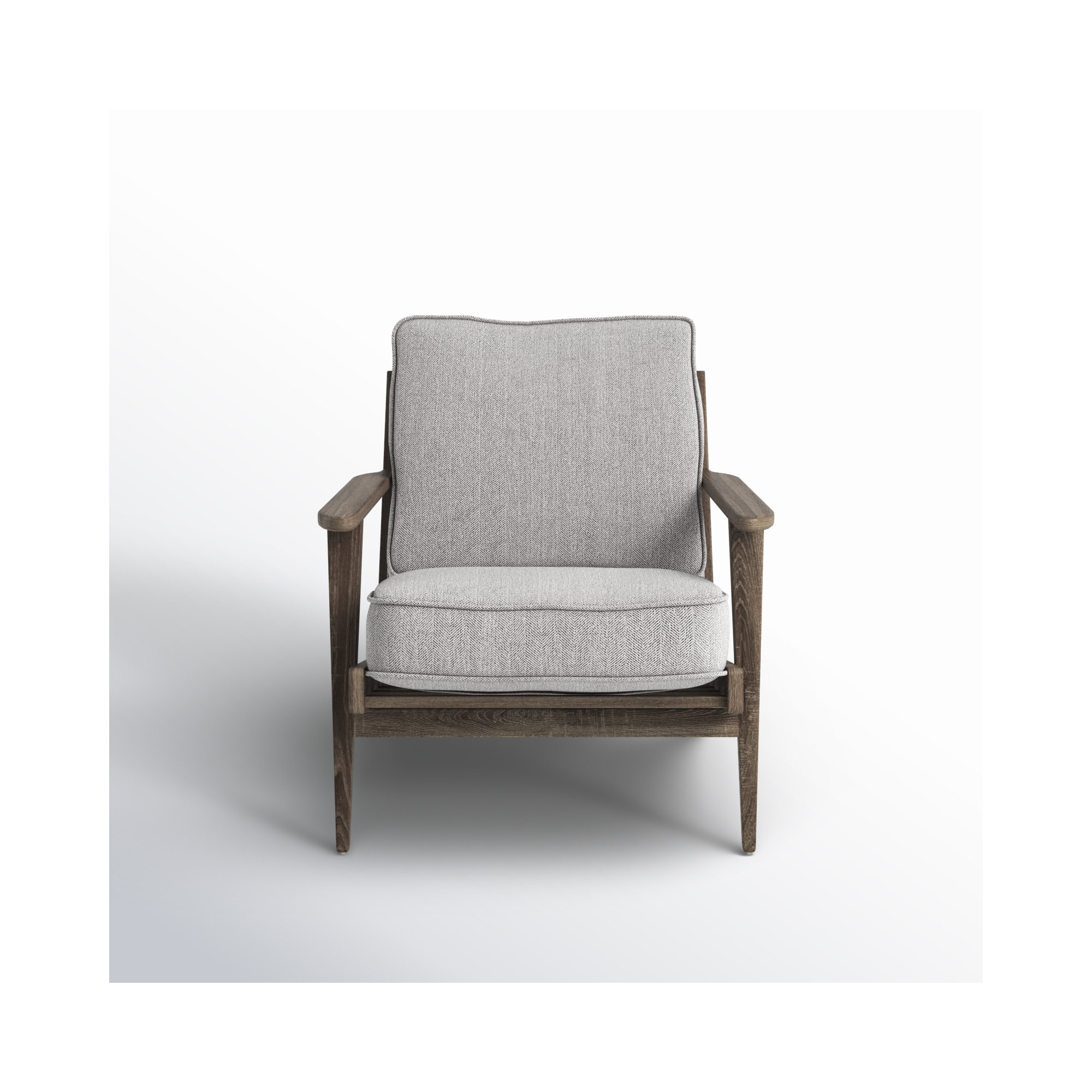 Roxy Upholstered Armchair, Castlerock Gray Polyester Blend