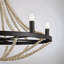 Luminaire suspendu noir Chandelier Farmhouse