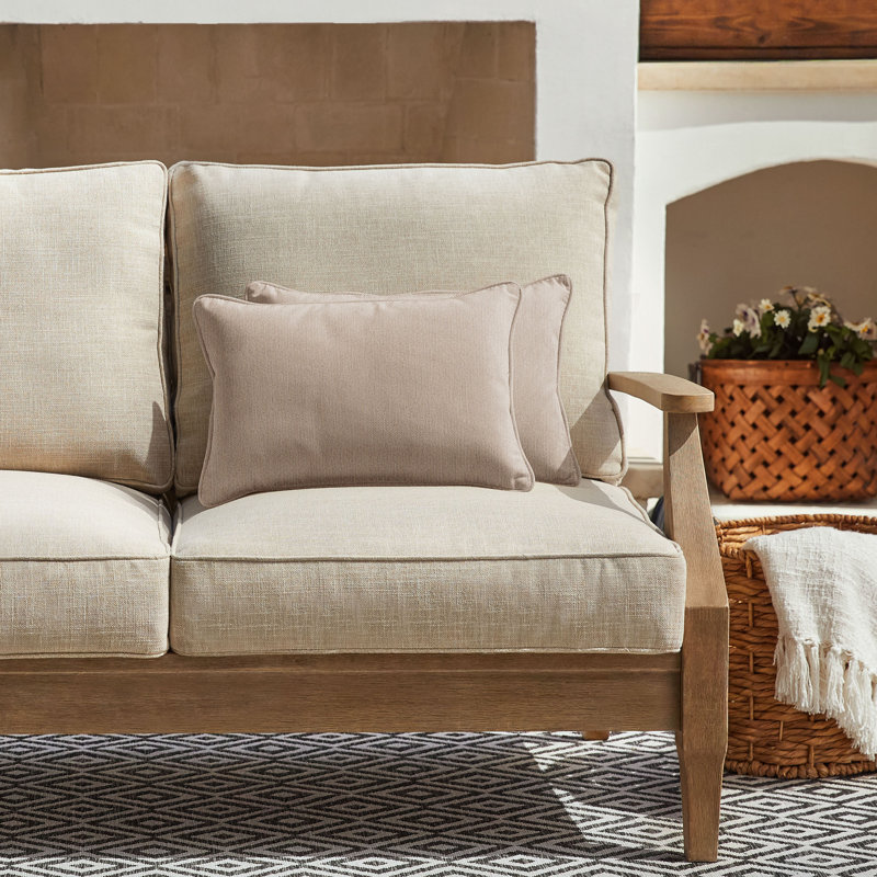 Housse et insert de coussin rectangulaire intérieur / extérieur Revive Sunbrella®, Vert, H 14 po x l 24 po