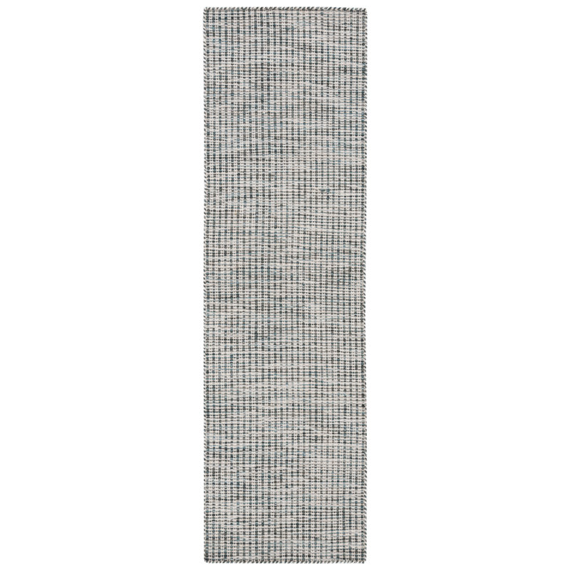Vermont Hand Tufted Wool/Cotton Rug in Gray/Ivory, Runner 2'3" x 8'