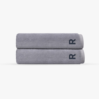 Monogrammed Cloer 2 pcs Turkish Bath Towels Set
