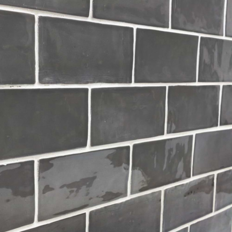 Lancaster 3x12 Polished Ceramic Subway Tile, Gray