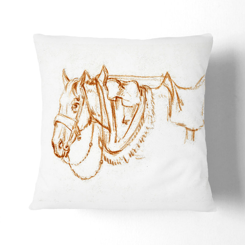Square Throw Cushion, 40cm H x 40cm W x 15cm D