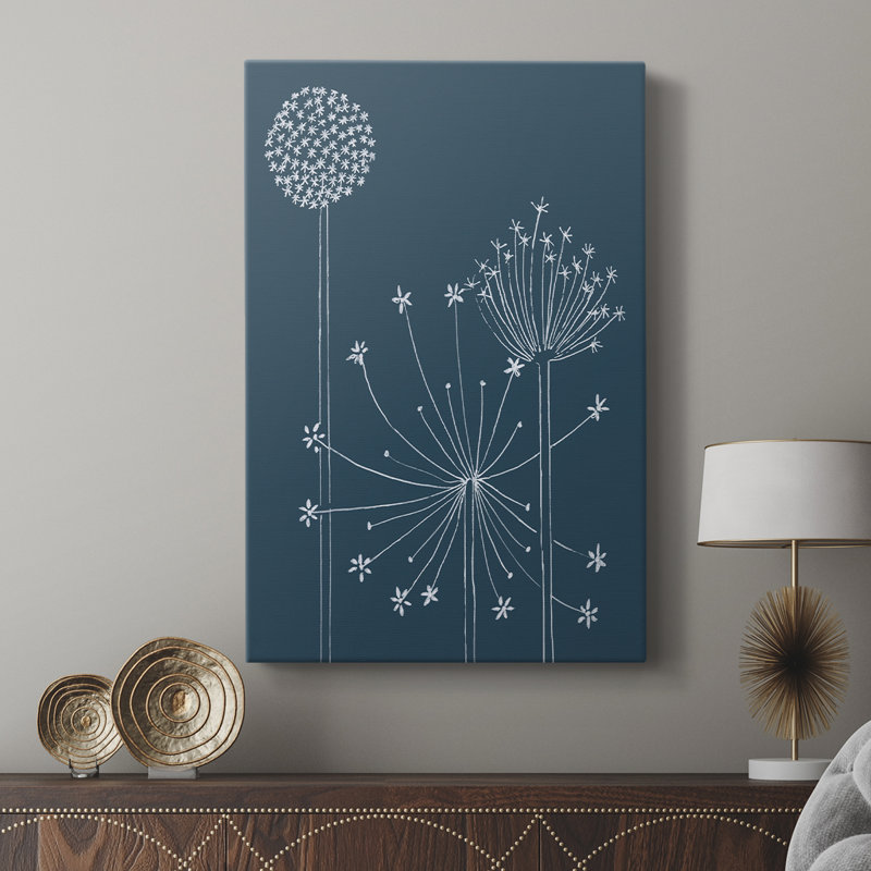 Graphic Alliums I - Gallery Cavas, H 18 po x l 12 po