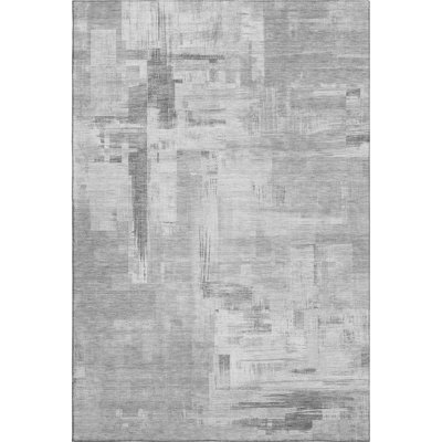 Premium Machine Washable Elize AMF1338 Blocks Rug
