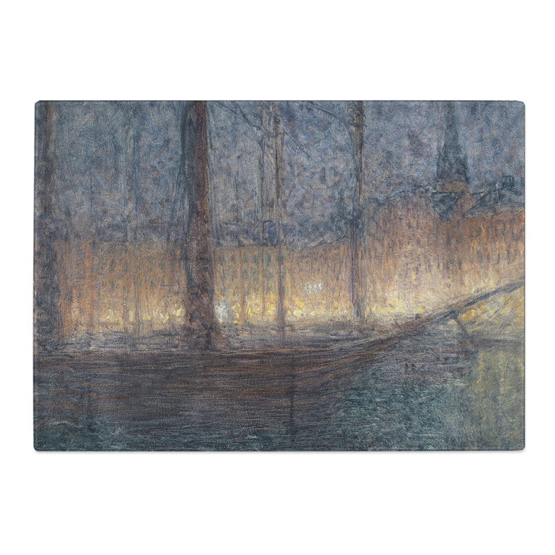 Evening in Kornhamnstorg by Eugene Jansson Chopping Board, 0.4cm H x 20cm W x 28.5cm L