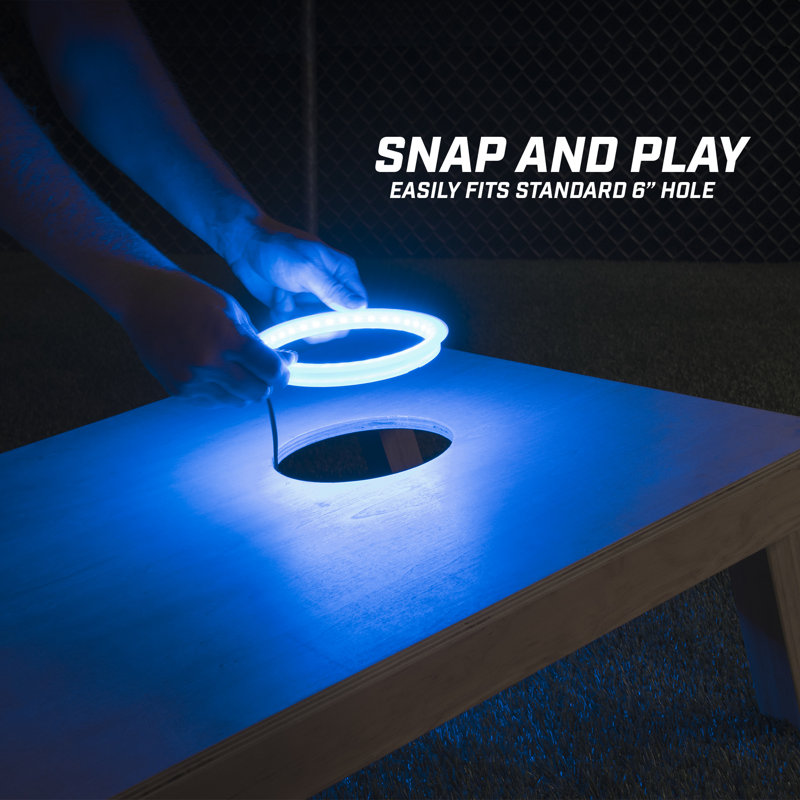 Ensemble d'éclairage cornhole, Bleu