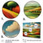 «Multicolor Bold Farm Landscape I - Meadow», art mural 4 pièces-950866560