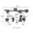 Janetzy 3 Bottle Wall Mounted Wine Bottle Rack in Black