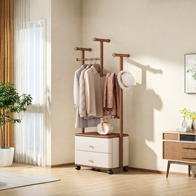 Versatile Closet with Drawers & Shoe Bench