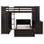 Lit mezzanine peu encombrant avec armoire de bureau intégrée et lit-948638188-948189730