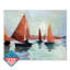 «Sunset Harbor I», reproduction d'art sur toile tendue