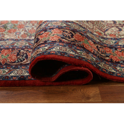 Tapis persan à motif de teinture végétale 9 pi x 12 pi