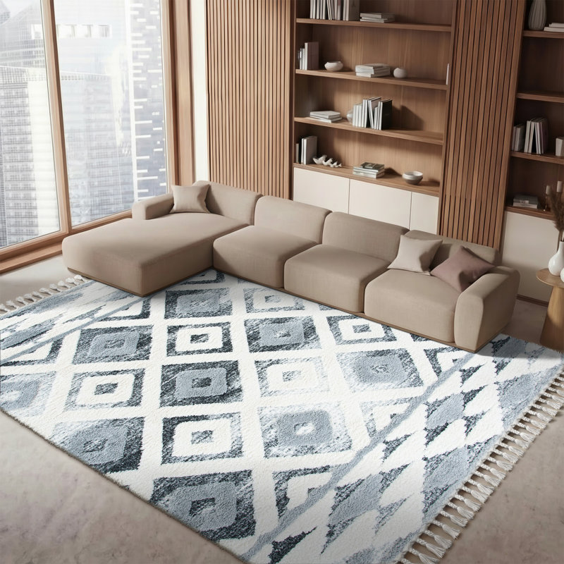 Tapis à poils longs Kiki Performance, Rectangle 8 pi x 10 pi