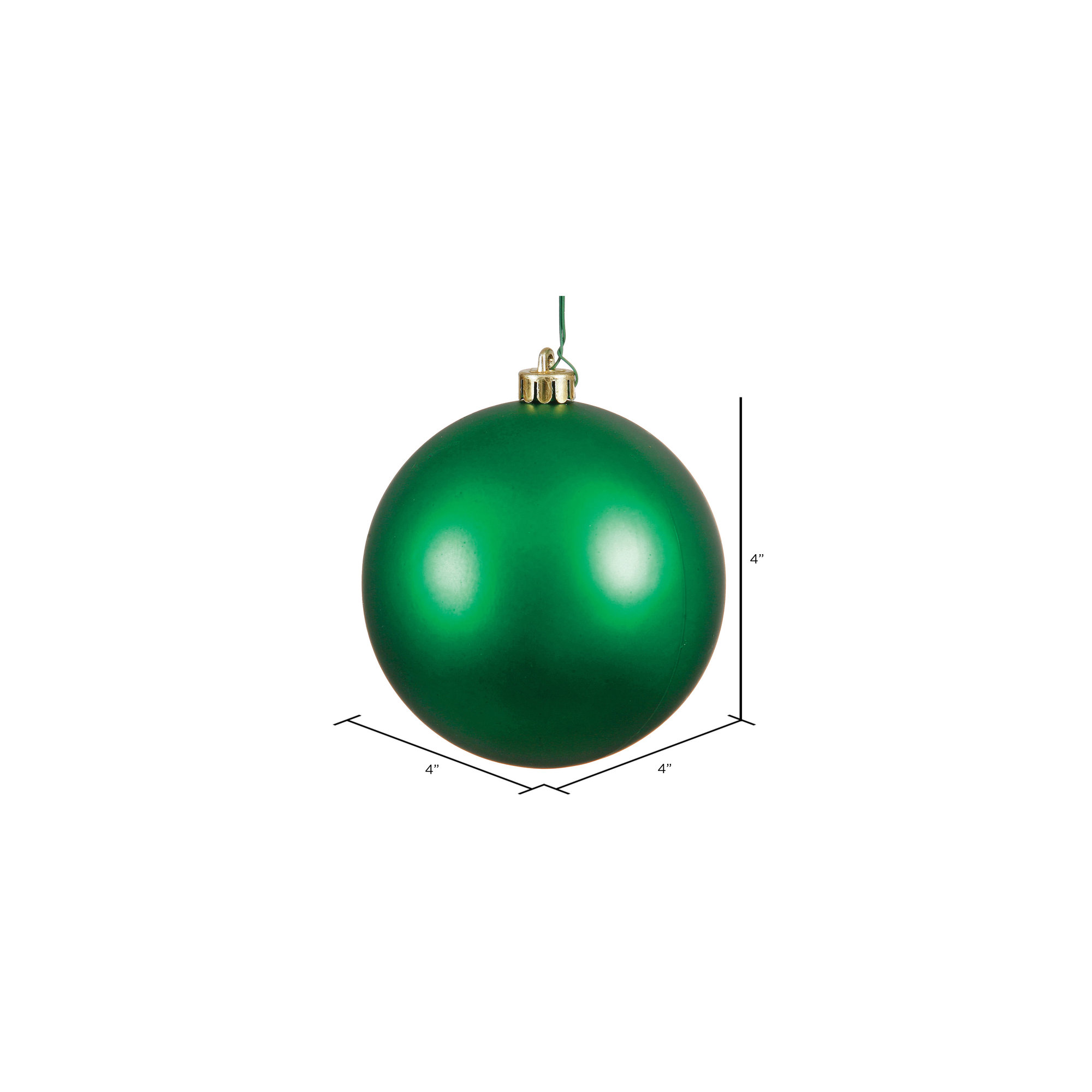 Holiday Décor Ball Ornament, Green 