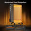VonHaus 2000W Electric Radiator Space Heater with Adjustable Thermostat