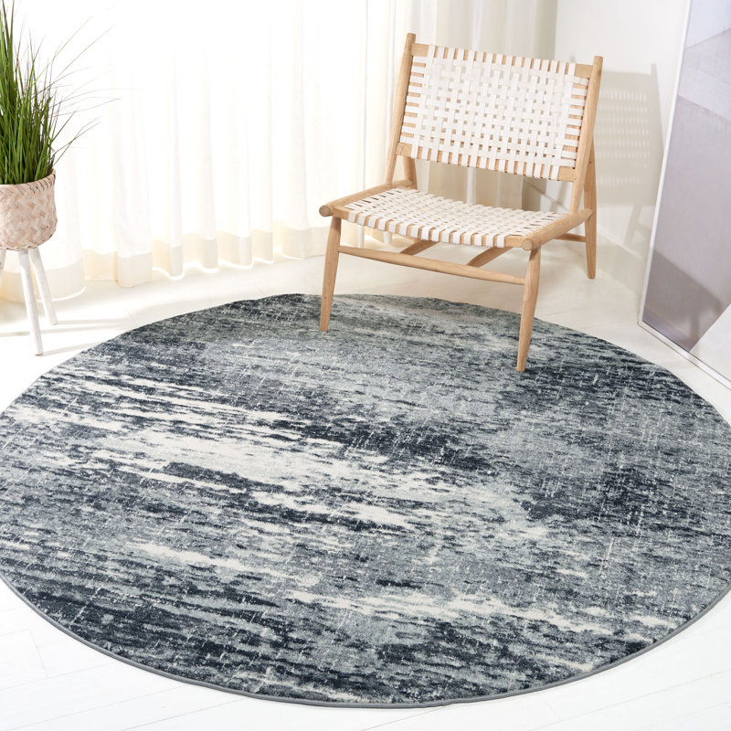 Tapis abstrait Acadian Performance, Rond 5 pi 3 po