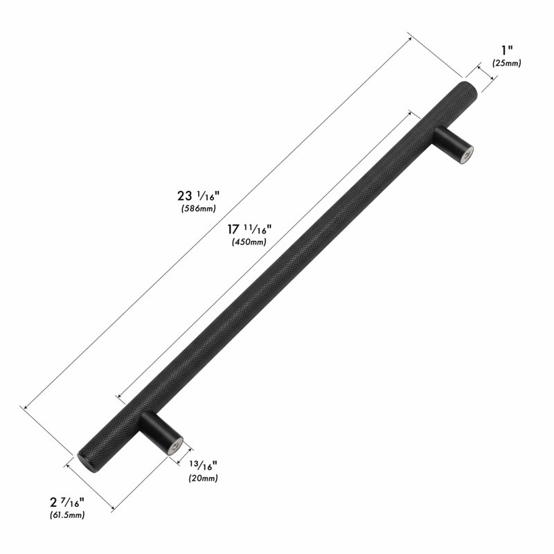 ZLINE Autograph Edition 48 in. Wall-Mount Range Hood Helix Handle (Set of 1) in Matte Black (RHHZ-K-MB-48), Stainless Steel