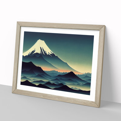 XH1022-6801X Passionate Japanese Mountains - Single Picture Frame Print