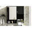 Armoire murale de salle de bain 29 po x 28 po, tablette ajustable, miroir, armoire à pharmacie avec tablettes à miroir, économiseur d'espace