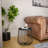 Frame Wood Top End Table in Metal Base -798825738