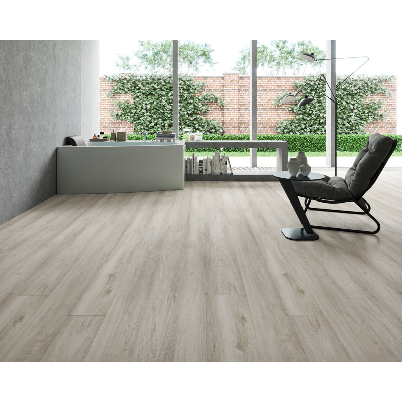 9" x 60" x 6mm Oak Click Lock SPC Luxury Vinyl Plank, Elite Sepia