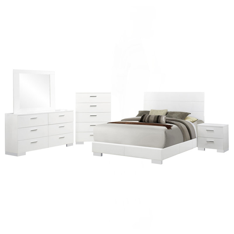 Ensemble de chambre avec grand lit 5 pièces Dulcey