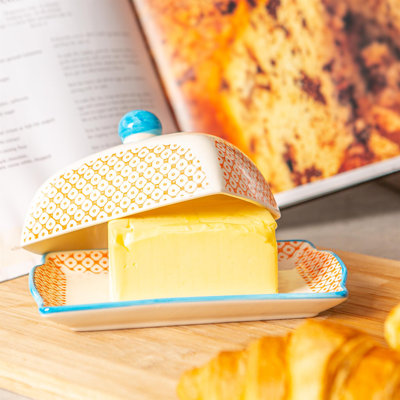 Nicola Spring Porcelain Butter Dish