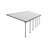 Palram - Canopia Feria 30' W x 10' D Polycarbonate Galvanized Steel Stationary Slope Patio Awning Gray/Diffused Clear-12179504-122425637
