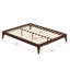 Structure de lit plateforme en bois de bambou massif-831976777