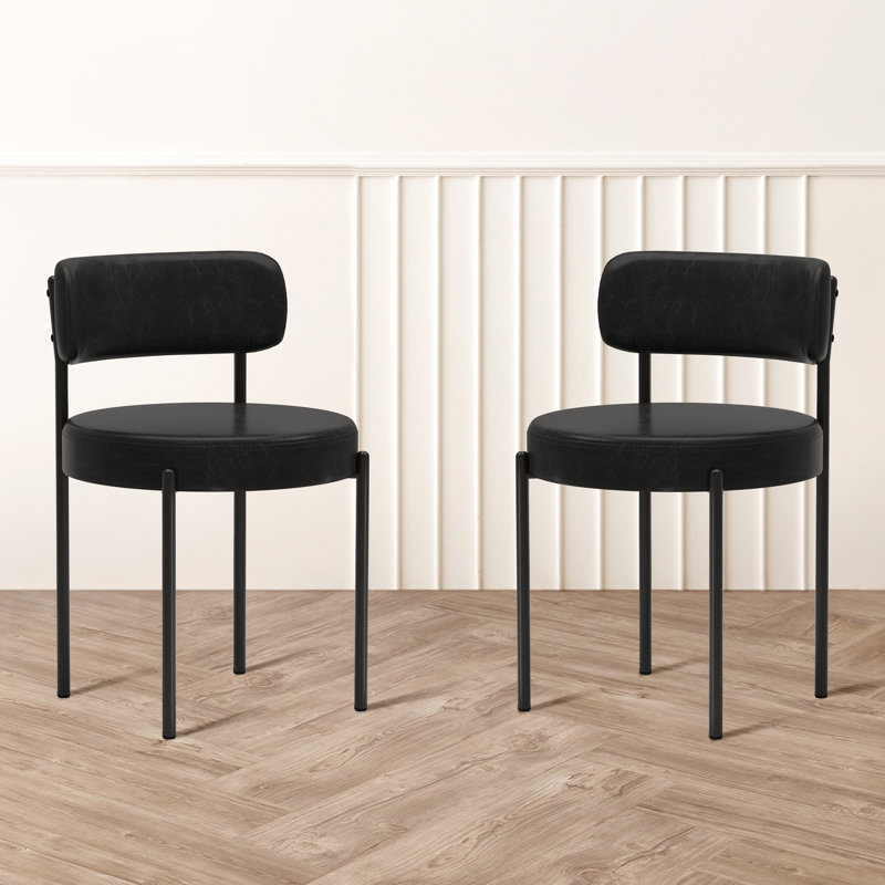 Black Leather Dining Chairs