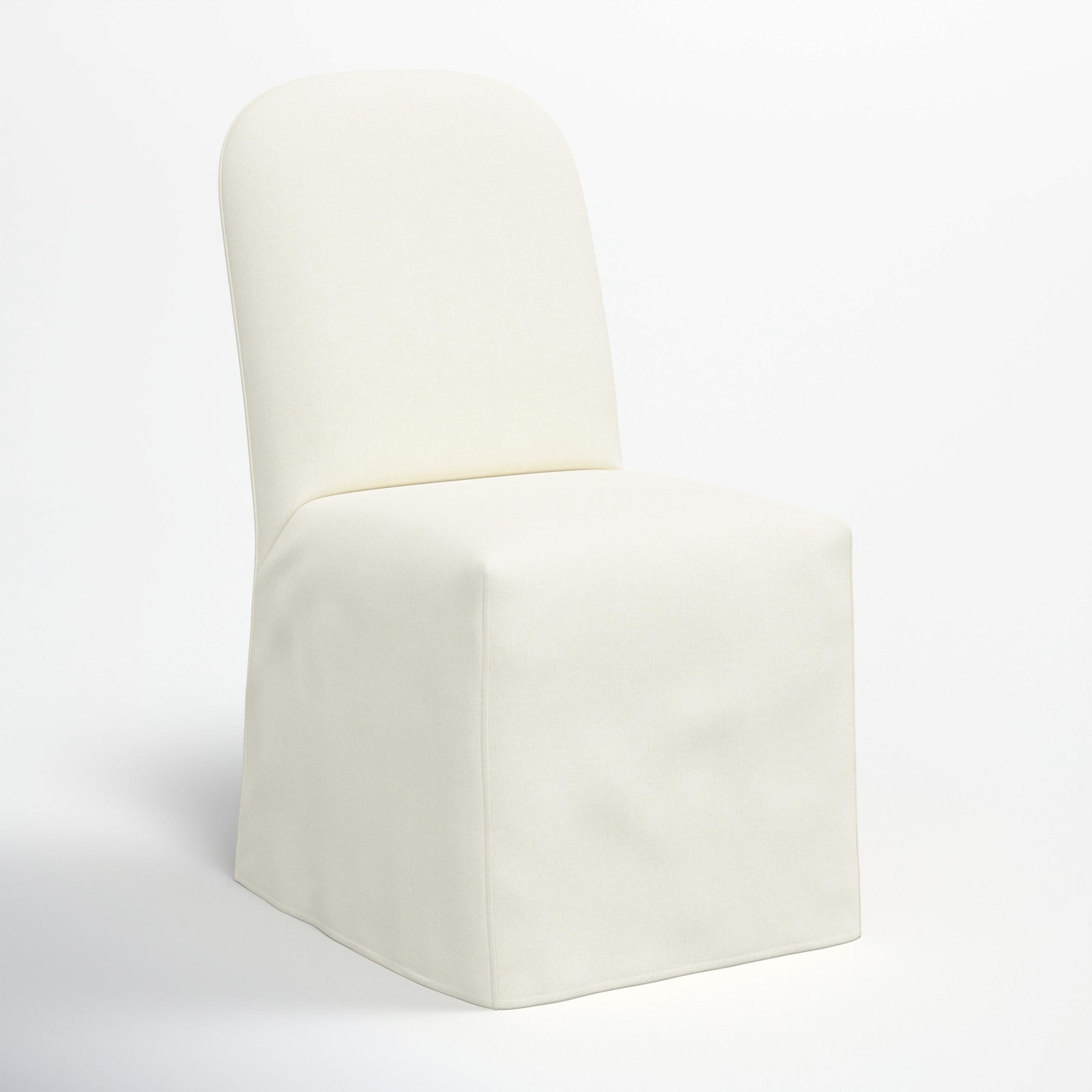 Velma Dining Chair, Zuma White Textured Linen