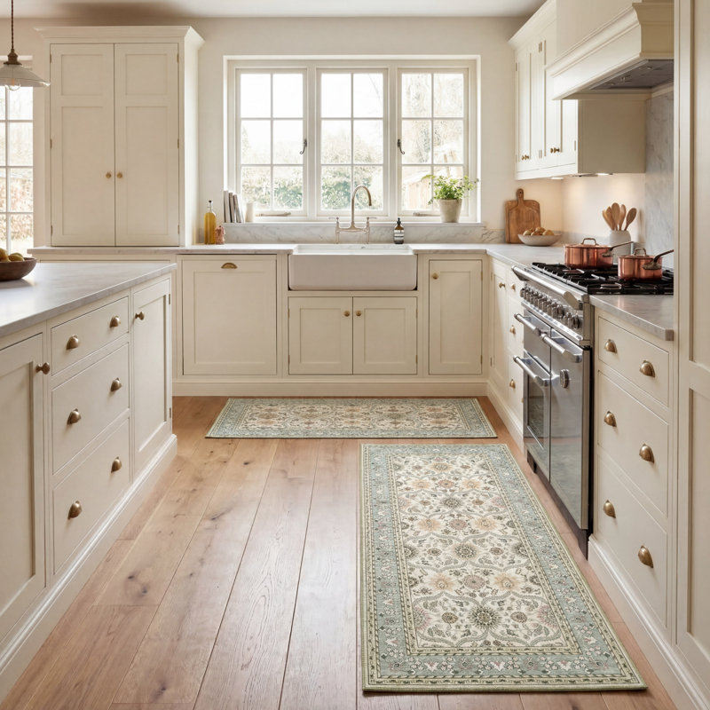 Laura Ashley Lambrook Imagine Printed Chenille Rugs Set