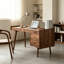 Bureau exquis en bois massif de cerisier brun noisette-2019547735