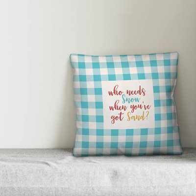 Plaid Throw Pillow