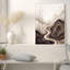 Silhouette, arbres et toiles abstraites tourbillonnant sur terre-133910886