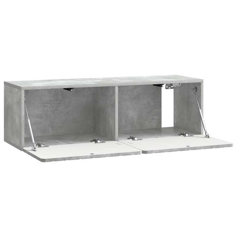 TV Stand, 30cm H x 98cm L x 31cm W, Concrete Grey