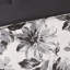 Édredon pour lit simple TG - noir et blanc à motif floral