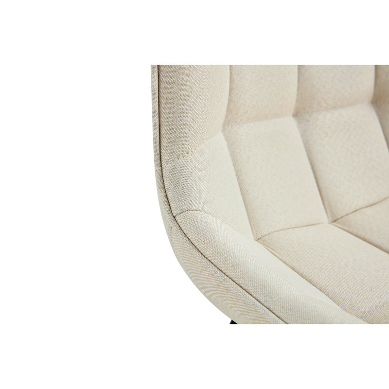 Élégante chaise de salle à manger blanc crème avec une qualité intrinsèque - une structure élégante et confortable