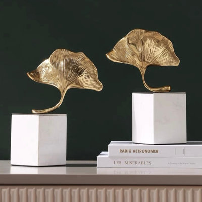 Statue en cuivre Ginkgo Biloba