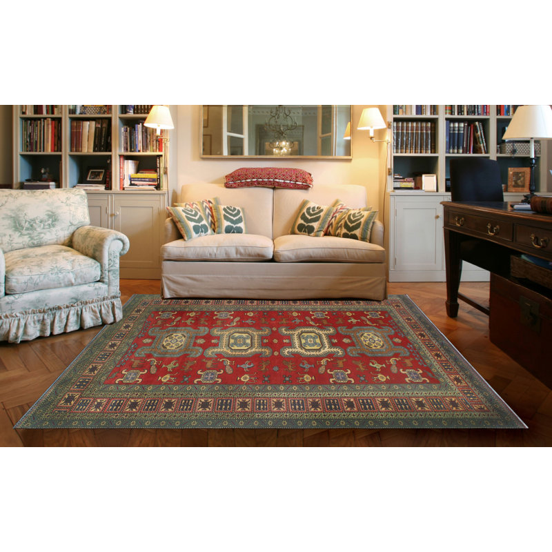 One-of-a-Kind 5' X 9'7" 1980s Wool Area Rug in