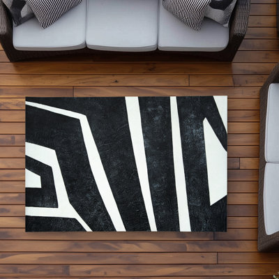 Labyrinth Shapes Bedroom Outdoor Area Rug | Home Decor