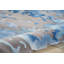 Tapis bleu abstrait moderne fait à la main Versailles-524757668