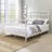White Full Bed With Spindle Headboard