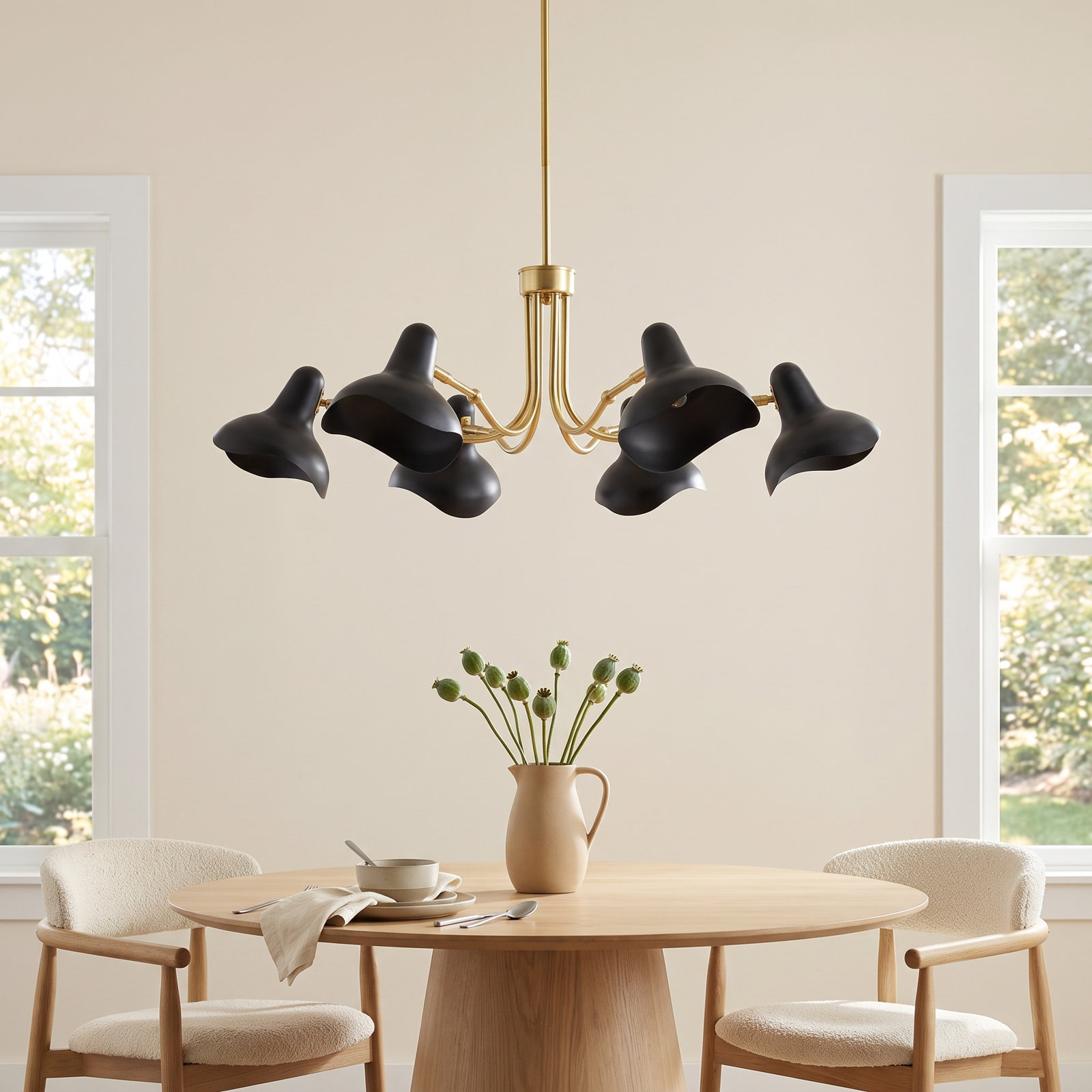 Muccio 6 - Light Dimmable Chandelier