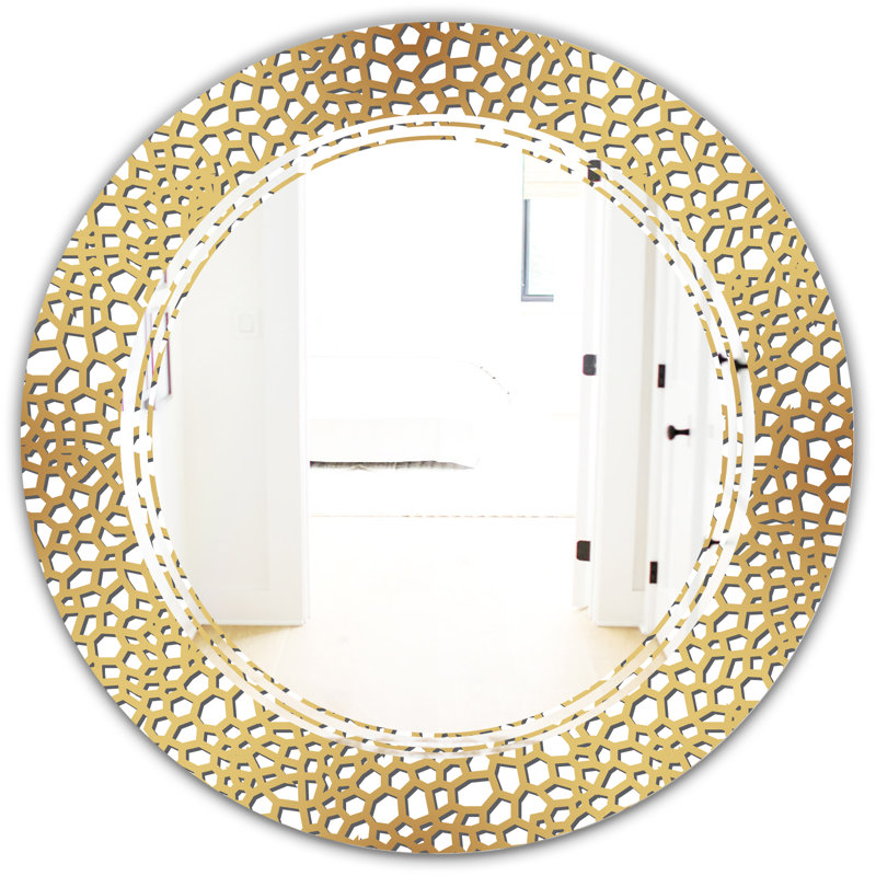 Miroir mural moderne sans cadre triple c, 31,5 po x 31,5 po