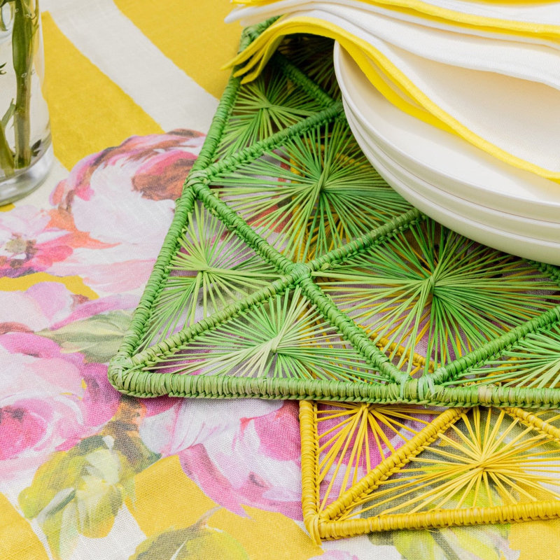 Lily Striped Tablecloth, 128" Rectangle