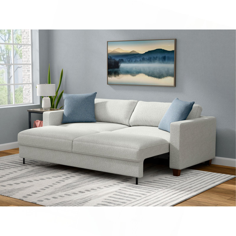 White Pop-Up Sleeper Sofa