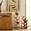 Solid Wood Tabletop Wine Bottle Rack Brown-1418212418